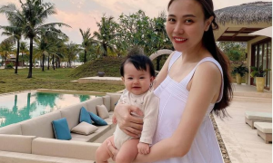 Đàm Thu Trang bị nghi ngờ đang mang bầu lần 2 dù mới sinh con 7 tháng