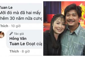 NSND Hồng Vân gửi lời ngọt ngào cho chồng trong ngày sinh nhật, phản ứng của tài tử Lê Tuấn Anh lại cực hài